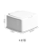 2768 Mini Storage Box with Lid Desktop Plastic Cotton Box Storage Bucket Dustproof Gadget Pop-up Window Finishing Box