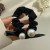 Korean New Retro Graceful Satin with Pearl Large Intestine Hair Ring All-Match Basic Hair Band Hair Rope for Women