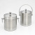 Hz444 Double-Layer Stainless Steel Ice Bucket Straight Ice Stone Storage Bucket with Ice Cube Spacer Whiskey Cooling Ice Bucket