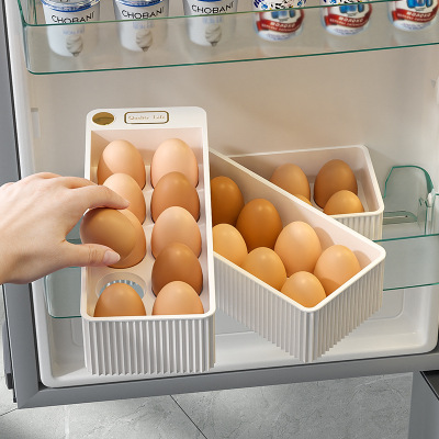 Flip Egg Storage Box Household Refrigerator Side Door Egg Storage Box Household Kitchen Egg Holder Egg Holder