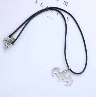 2022 Factory Direct Sales Foreign Trade Export Jewelry Wholesale Stainless Steel Batman Necklace Clavicle Chain Pendant C026