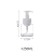 2454 Mousse Bubbler Foam Hand Sanitizer Bottle Press Type Facial Cleanser Foamer Frother Storage Bottle