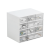 2933 Simple Multi-Grid Storage Box Desktop Sundries Stationery Plastic Storage Box Student Dormitory Compartment Storage Overlay