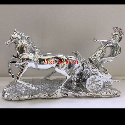 Horse Ornament Resin Electroplating Soft Outfit Crafts Gift Gift Entrance Office TV Stand