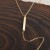 C012 European and American Jewelry Personalized Simple Metal Strip Geometric Triangle Tassel Women's Short Necklace Clavicle Chain