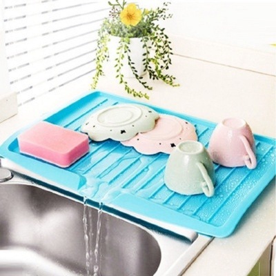 Creative Drain Tray Fruit and Vegetable Draining Mat Rectangular Tableware Dish Draining Storage Rack