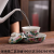 Travel Tea Set Kung Fu Tea Set Afternoon Tea Cup Kettle Set Ceramic Cup Kitchen Supplies Hand Drawn Teaware