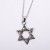 C183 Popular Factory Direct Sales Star Same Die-Casting Pattern Six-Pointed Star Pendant Trendy Cool Men's Alloy Necklace