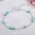 E016 European and American Jewelry Street Shot Same Style Personality Fashion Handmade String Beads Turquoise Beads Anklet Bracelet Wholesale