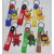 Creative Rainbow Guy Series Keychain Women's Bag Pendant PVC Flexible Glue Keychain Car Key Chain Accessories
