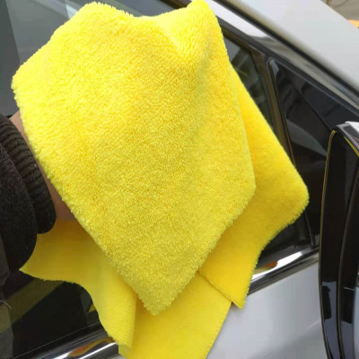 Cross-Border Warp Knitting High and Low Wool Car Wash Towel Car Washing Cloth Water Absorption Not Easy to Lint Waxing Crystal Plating Cloth