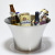 Hz351 Large Thin Waist Stainless Steel Champagne Bucket Large Capacity Party Gathering Ice Beer Beverage Horn Shape Ice Bucket