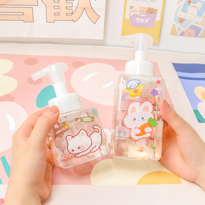 Cute Foam Pump Bottle Press Facial Cleanser Special Advanced Mousse Foam Shampoo Hand Sanitizer Foaming Artifact