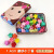 50 Iron Boxed Korean Cartoon Matte Paint Claw Clip 1-1.4cm Children's Mini Small Hairclip Frosted Grip