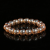 Wholesale Amber Gold Beaded Bracelet Live Broadcast Small Gift Stall Ethnic Style Colorfast Glass Imitation Crystal Bracelet