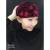 Autumn and Winter Female Cap Gold Velvet Back Ethnic Turban Hat Hui Toque Confinement Cap Maternity Hat Pile Cap