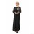 Gauze Islamic Women's Clothes for Worship Service Gold Thread Embroidered Muslim Women Robe Arabic Women's Robe