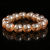 Wholesale Amber Gold Beaded Bracelet Live Broadcast Small Gift Stall Ethnic Style Colorfast Glass Imitation Crystal Bracelet