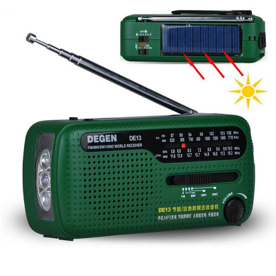 Cross-Border DE13 Solar Energy Radio of Power Generator Emergency Elderly Radio Full-Range Radio