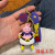 Cartoon Anime Dragon Ball Couple Doll Keychain Pendant Cute Ring Car Key Chain Bag