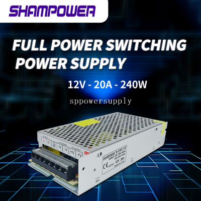 Transformer DC 12v20a Small Fan Led Switching Power Supply 240W Security Monitor Adapter Power Supply