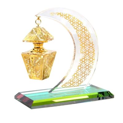 Exquisite Islamic Style Car Decoration Muslim Decoration Car Perfume Decoration Crescent Crystal Decoration Free Shipping