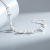 Pure Silver Sansheng III Silver Bracelet Ladies Affordable Luxury Fashion Simple Temperament Beads Chain Gift for Girlfriend
