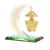 Exquisite Islamic Style Car Decoration Muslim Decoration Car Perfume Decoration Crescent Crystal Decoration Free Shipping