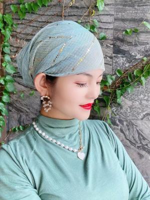 Muslim Summer Scarf Hat Classic Hui Veil Women's Turban Lightweight Breathable Promotion Light Diamond Pieces