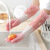 Fleece Lined Dish Washing Gloves Household Two Colors Fairy Plastic Leather Waterproof Clothes Cleaning Brush Bowl Latex Kitchen Cleaning Winter