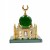 Crystal Gold-Plated Taijiling Mosque Car Decoration Muslim Perfume Holder Decoration Gifts Desktop Decoration