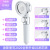 Three-Speed Universal Supercharged Pressurized Shower Nozzle Shower Bath High Pressure One-Click Water Stop Hand-Held Shower Shower Head