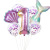 Cross-Border Purple Sequins Latex Mermaid Balloon Bundle Package Birthday Party Gradient Number Aluminum Foil Balloon Set