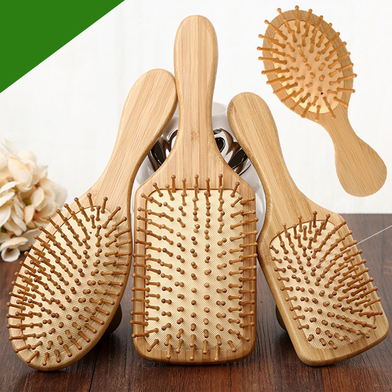 楠竹气囊梳气垫梳子按摩梳子美发梳顺发亚马逊跨境日用品厂家批发