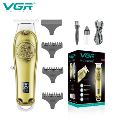 VGR V--920 metal barber hair clippers rechargeable professional electric cordless hair trimmer for men