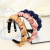 Cross-Border European and American Style New Hair Tie Fashion Solid Color Rose Fabric Headdress Hairpin Diamond Women's Headband R201