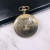 New Retro Pocket Watch Clear Digital Surface Flip Chain Quartz Watch Travel Commemorative Watch