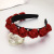 Cross-Border European and American Style New Hair Tie Fashion Solid Color Rose Fabric Headdress Hairpin Diamond Women's Headband R201