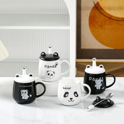 Ceramics mug panda cup coffee mug cute cartoon mug porcelain gift 