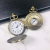 New Flip Hollow Retro Pocket Watch Minimalist Creative Student Watch Personalized Keychain Chain Watch