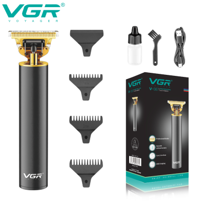 VGR V-087 zero gapped professional rechargeable electric hair clipper cordless beard hair trimmer for men