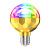 Colorful Rotating Stage Light New E27 Small Magic Ball Lamp Household KTV Seven-Color Atmosphere Bulb Disco Jumping Stage Lights