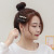 Japanese and Korean Retro Black and White Chessboard Grid Wave Seamless Side Clip Shredded Hairpin Side Acrylic Bangs Duckbill Barrettes