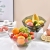 X10-6535 Colorful Candy Color Pet Transparent Fruit Plate Living Room Coffee Table Snack Fruit Basket Household Snack Dish