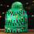 Cross-Border Autumn and Winter Fashion Christmas LED Lights Knitted Hat Colored Lights Party Warm Adult with Ball Hat Wholesale
