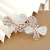 Double Butterfly Rhinestone Barrettes Korean Hair Accessories Crystal Top Clip Hairpin Inlaid Ponytail Clip Trendy Spring Clip Wholesale