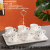 Mug Ceramic Cup Jingdezhen Ceramic Coffee Set Set 6 Cups 6 Saucers Coffee Cup Butterfly Set