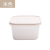 Crisper Ginger and Garlic Chopped Green Onion Storage Box Household Portable Square Transparent Drain Freshness Bowl Refrigerator Seal