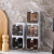 Kitchen Household Spice Box Combination Salt Shaker Set Seasoning Box Wall-Mounted Spoon Integrated Multi-Grid Seasoning Storage Box