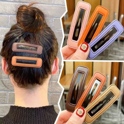 Internet Celebrity 2022 New Hairpin Women's Summer Side Bang Clip Back Head Hair Clip for Broken Hair Bb Clip Hair Clip Headdress